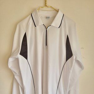 Actiwear Tworoy Pullover women White Long Sleeve Plus Sz 3XL Polyester
